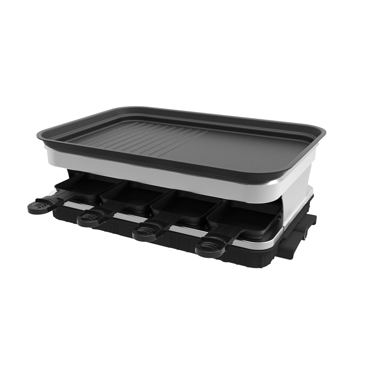 8 Raclette Grill Non-stick Adjustable Temperature 1500W