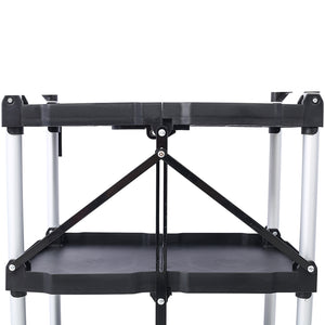 3 Layers Folding Collapsible Service Cart