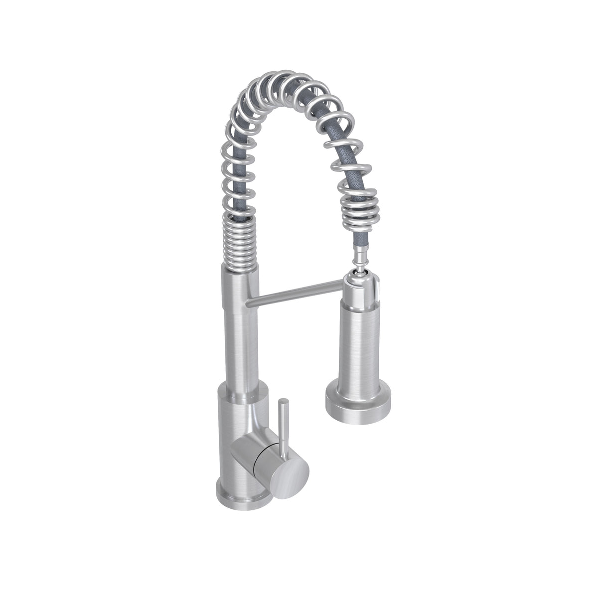 19" Single Handle Kitchen Faucet-Brushed Nickel