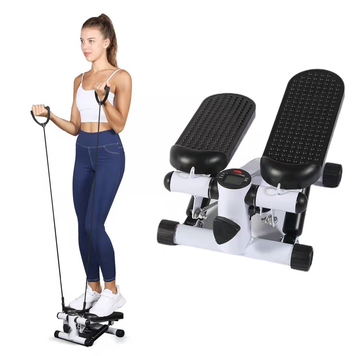 Mini Stepper with Resistance Band