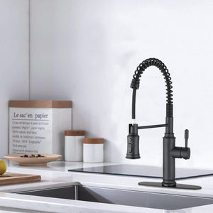 Touch Kitchen Faucet Pull Down Sprayer-Matte Black