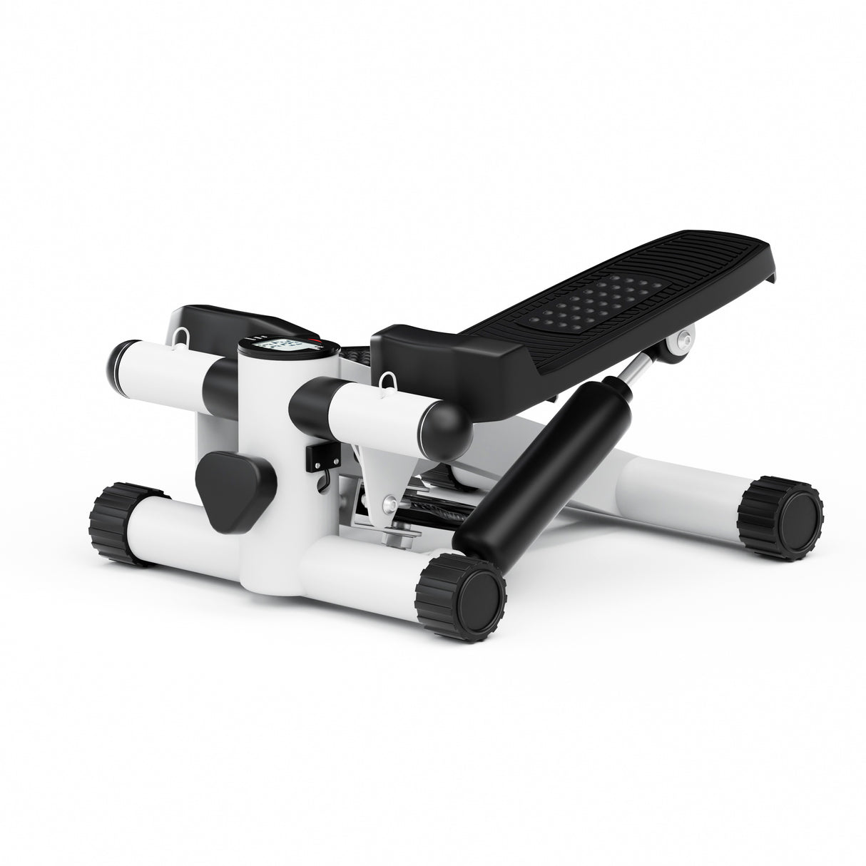 Hydraulic Fitness Stepper with Resistance Bands and Display