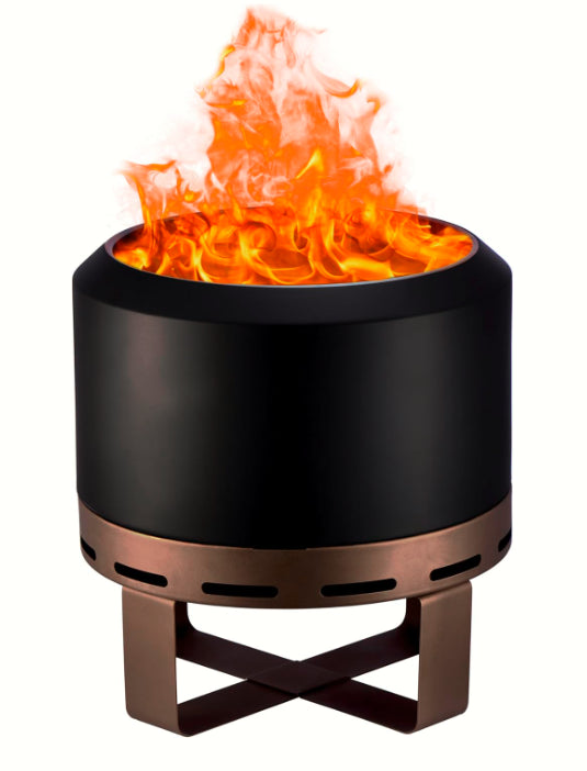 Outdoor Smokeless Fire Pit Stove 18'' for Camping Bonfire, Wood Burning Fire Place Firepit with Stand for Patio Backyard Outside