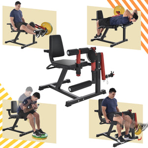 Leg Exercise Machine with Adjustable Seat