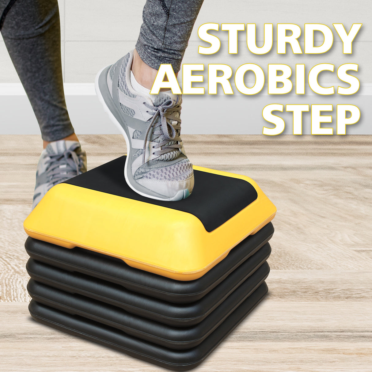 Height-Adjustable Step Aerobics Platform