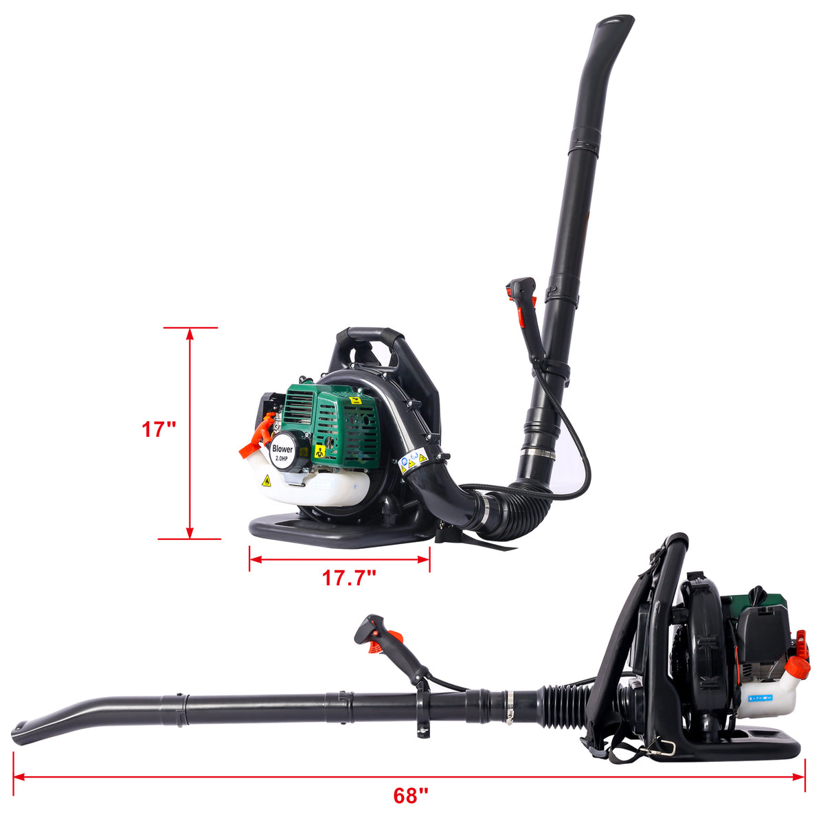 52cc Leaf Blower with extention tube