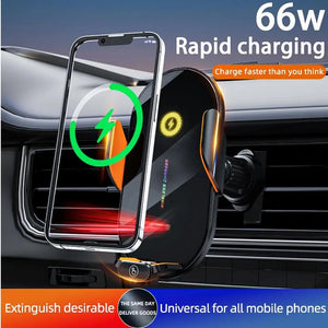 ClampCharge 360 Wireless Car Charger 66W for fast and efficient phone charging with strong grip mount, ideal for on-the-go charging at BoltBuy.com