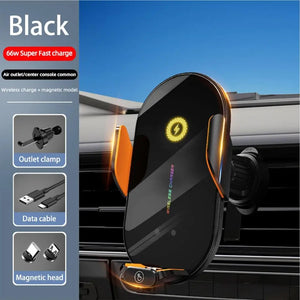 ClampCharge 360 Wireless Car Charger 66W for fast and efficient phone charging with strong grip mount, ideal for on-the-go charging at BoltBuy.com