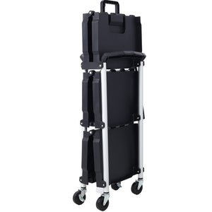 3 Layers Folding Collapsible Service Cart