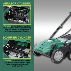 2-in-1 13"Dethatcher Scarifier