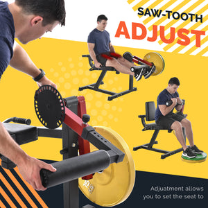 Leg Exercise Machine with Adjustable Seat