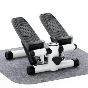 Hydraulic Fitness Stepper with Resistance Bands and Display