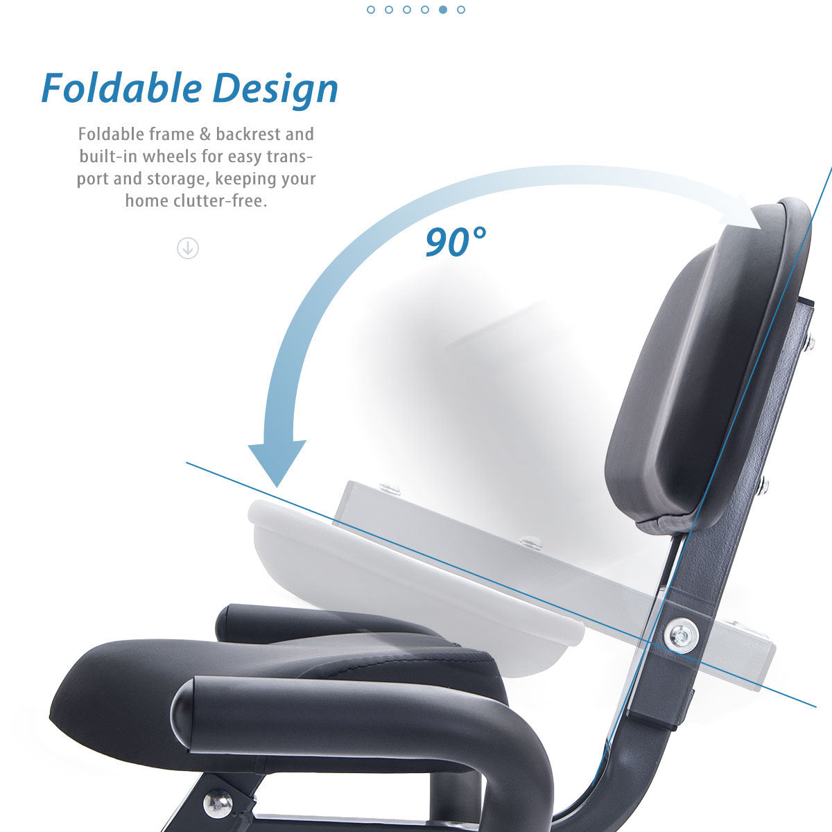 Recumbent X-Bike with 16-Level Adjustable Resistance