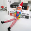 42Cm Christmas Elf Doll for Kids Mini Toy Poseable Little Elf Dolls for Christmas Naughty Boy Shelf Sitters with Dangling Legs