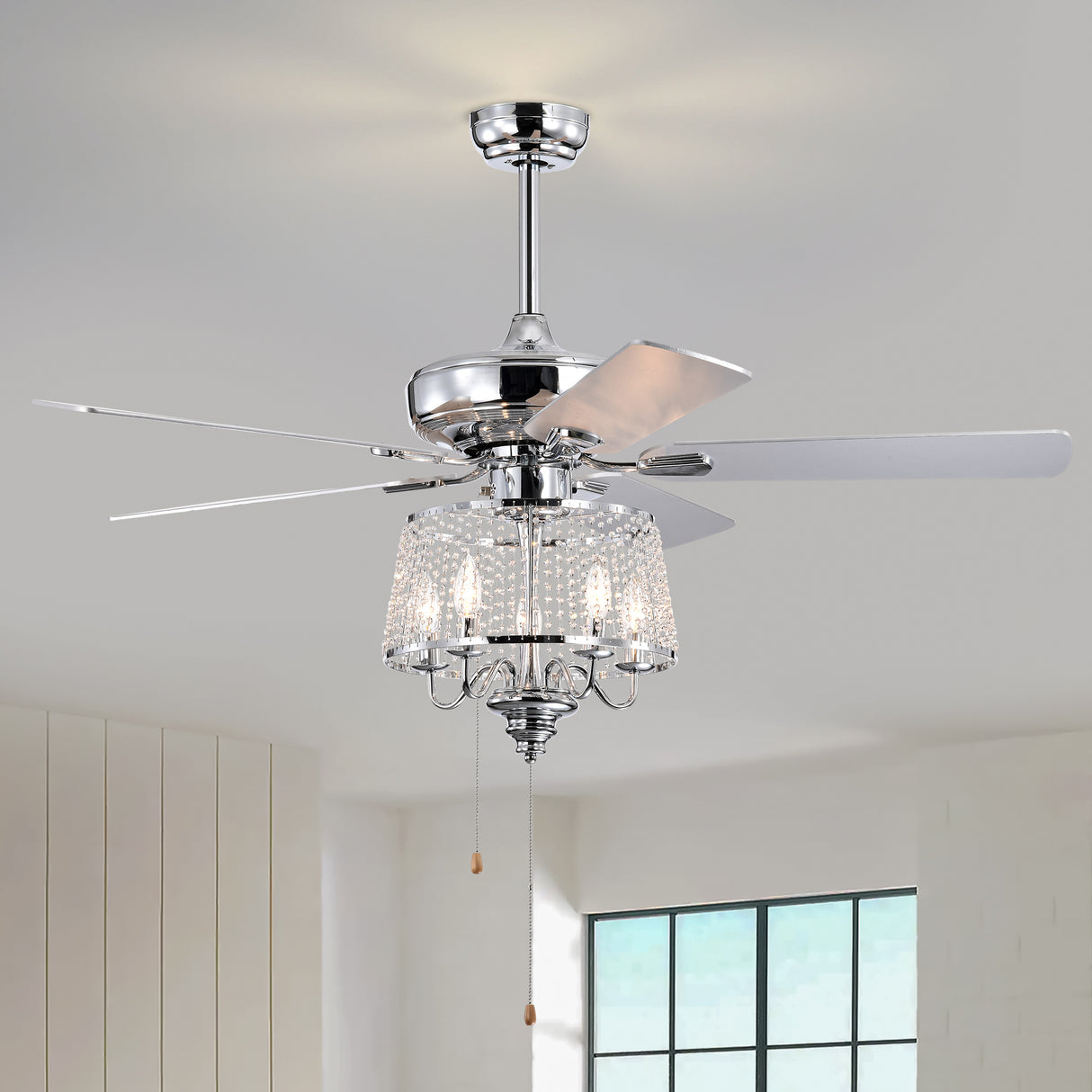 52" Crystal Ceiling Fan