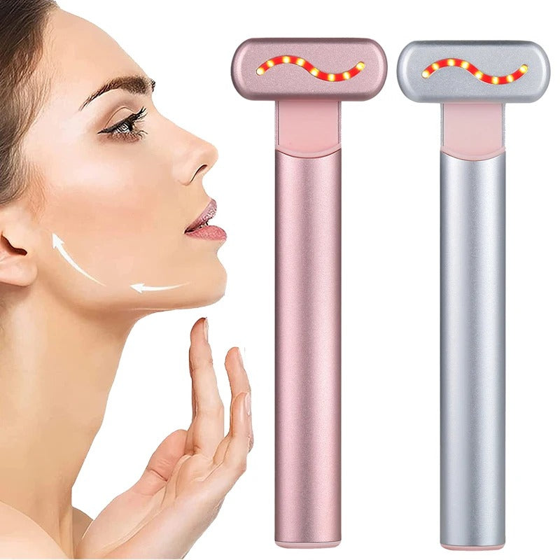 LumiLift 4-in-1 Facial Wand with red light therapy, microcurrents, and vibration massage for anti-aging and skin rejuvenation at BoltBuy.com