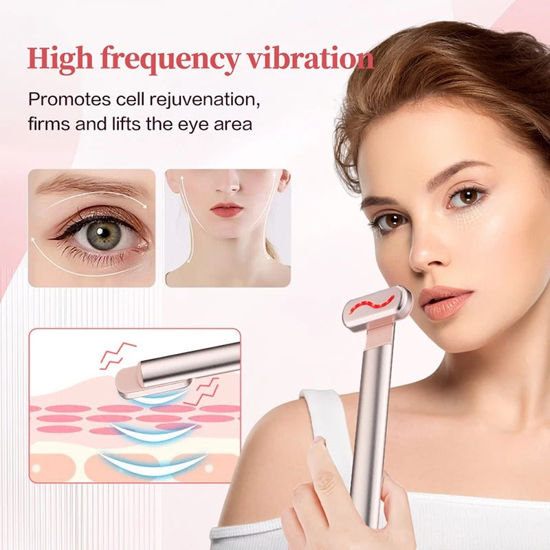 LumiLift 4-in-1 Facial Wand with red light therapy, microcurrents, and vibration massage for anti-aging and skin rejuvenation at BoltBuy.com