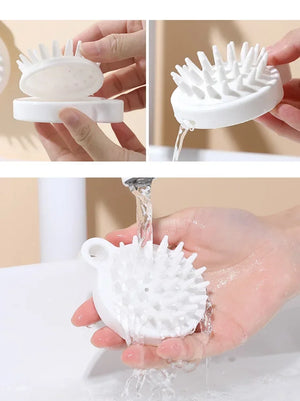 Silicone exfoliation brush for gentle and effective facial cleansing, suitable for all skin types at BoltBuy.com