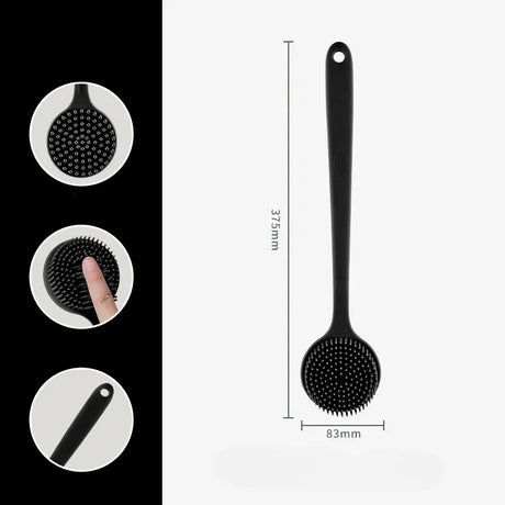 Silicone exfoliation brush for gentle and effective facial cleansing, suitable for all skin types at BoltBuy.com